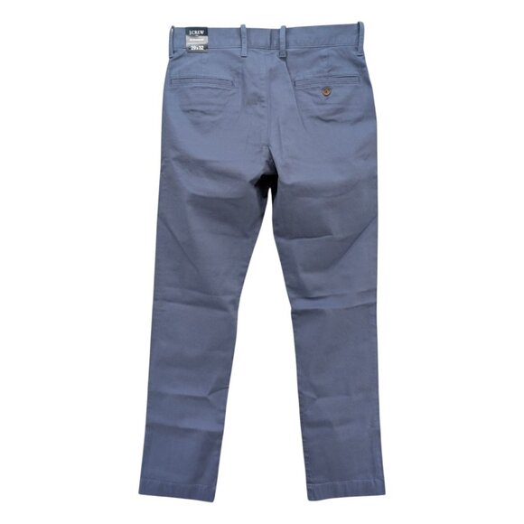 J.CREW Flex Straight Chinos Mens Blue Flat Front Stretch Pants Size 29x32 - Picture 2 of 11